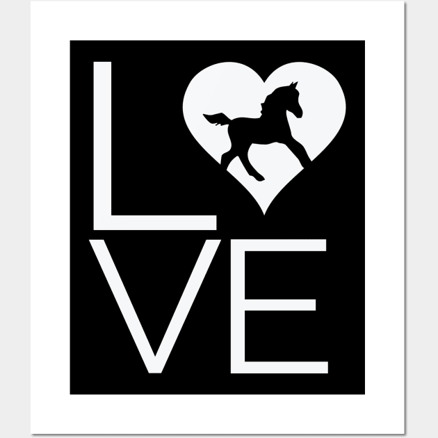 Love Mini Horses Wall Art by Korry